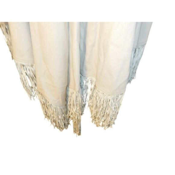 Baya Eyes One Size Cashmere Blend Fringed Wrap NWT $295 - Picture 2 of 2